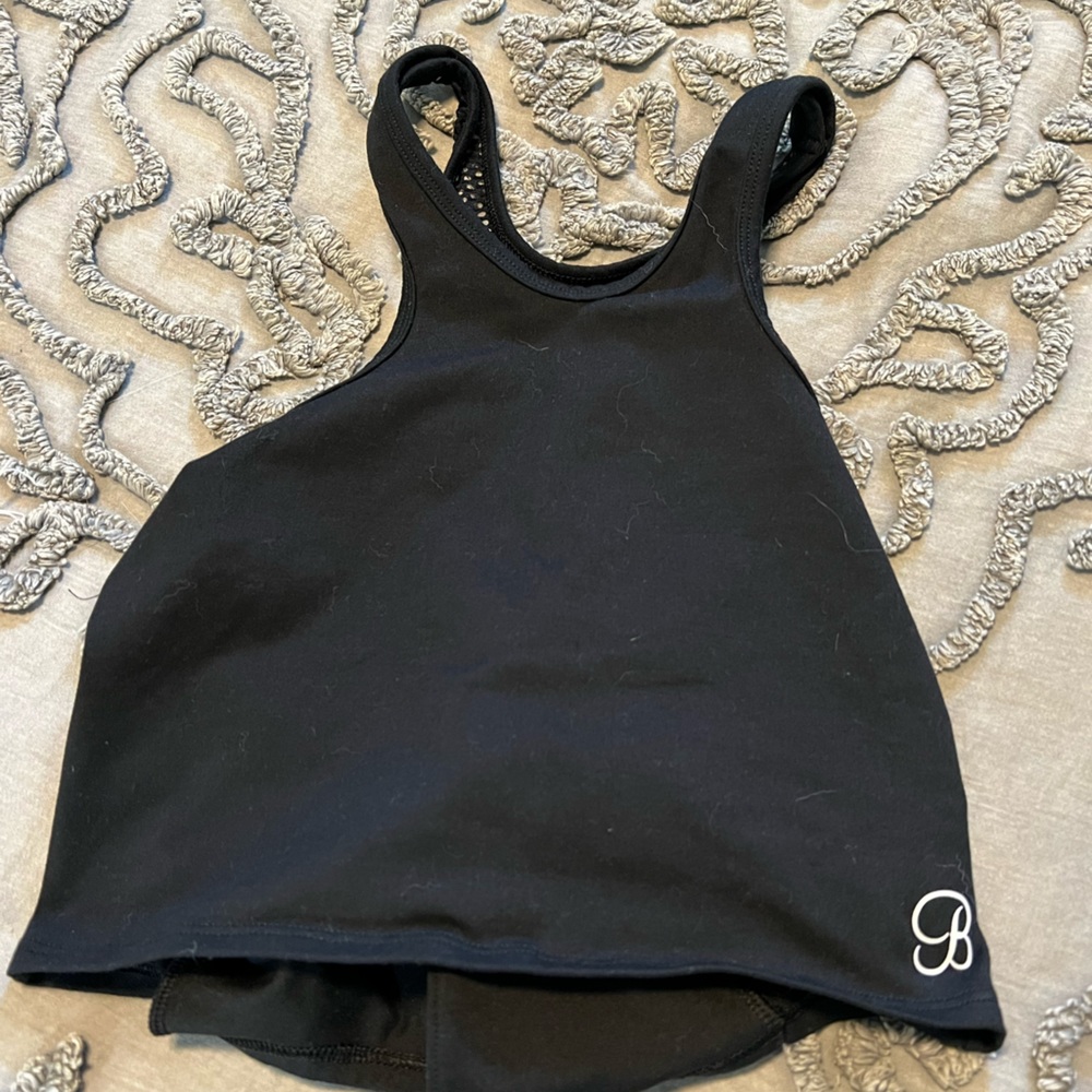 Bombshell back mesh top